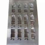 स्लॉटेड और चामफर्ड ब्रेक पैड मोल्ड